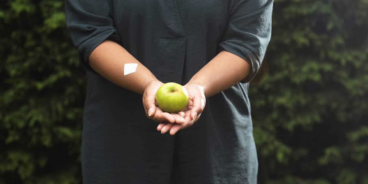 vitamin patch on skin